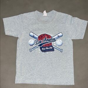 VINTAGE 90s Los Angeles Graphic Kids T-Shirt - Gray